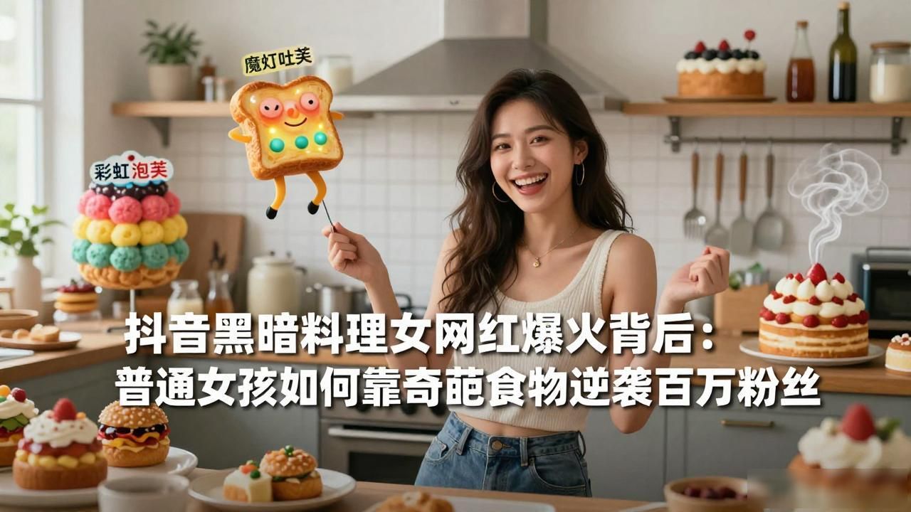 抖音黑暗料理女网红,_黑暗料理女神_抖音黑黑暗料理